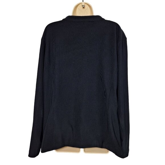 Travel Smith Women's Zip Up Jacket Plus Size 2X Black - Picture 2 of 5